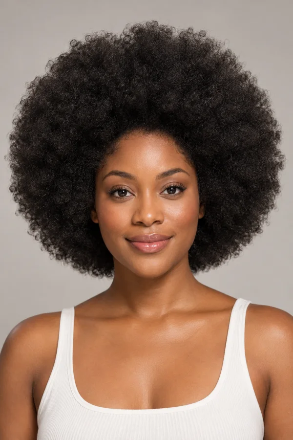 Afro AI hairstyle example