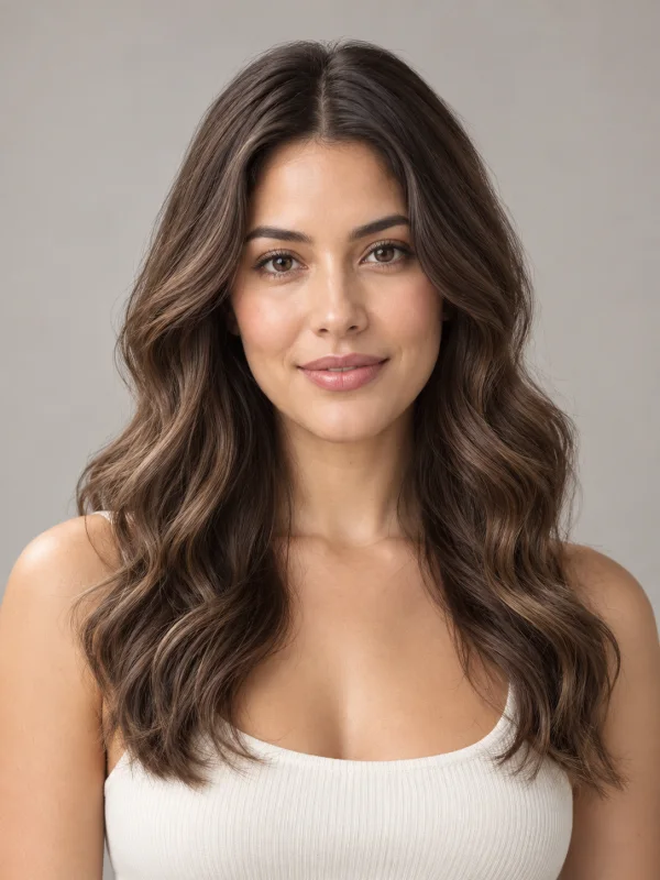 Gentle Waves AI hairstyle example