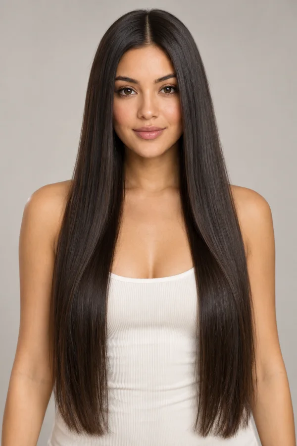 Long Straight AI hairstyle example