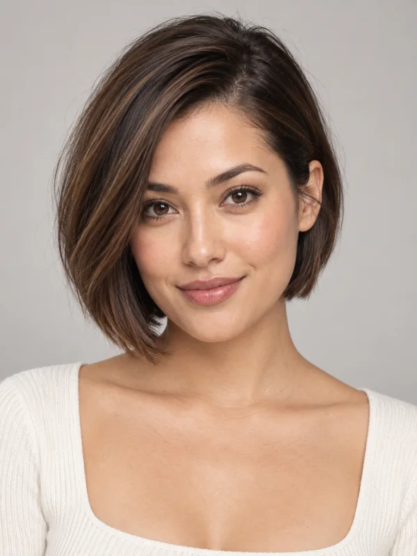 Side Bob AI hairstyle example