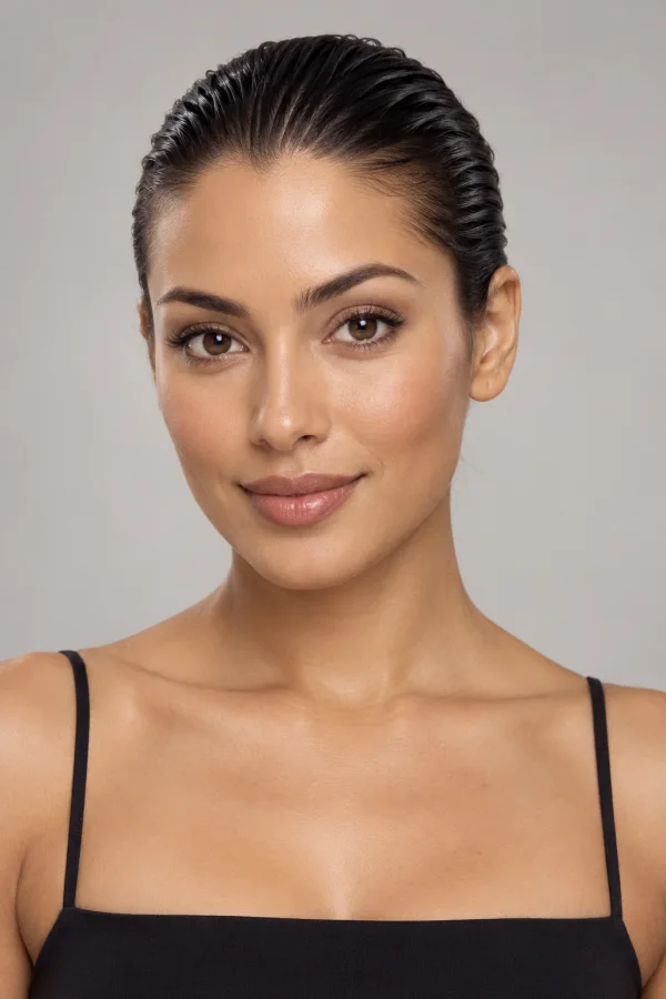 Slicked Back AI hairstyle example