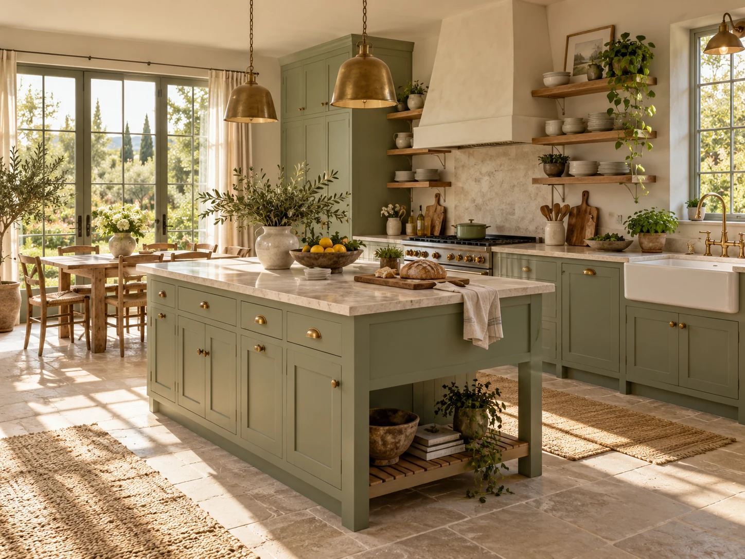Sage Country Kitchen AI interior design reference